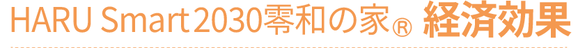 HARU Smart2030令和の家　経済効果